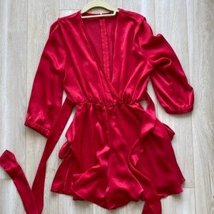 Size medium red Zara romper